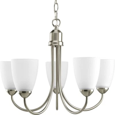 Progress Lighting P4441-09 Gather Chandeliers, Brushed Nickel - Image 1 of 4