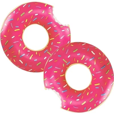 Schwimmring Erwachsene Donut 120cm Aufblasbar PVC Wasser Spielzeug - Bild 1 von 2