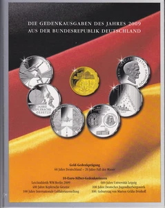 Die 10-EURO-Gedenkausgaben des Jahres 2009 incl. GOLD-Gedenkprägung - Bild 1 von 12