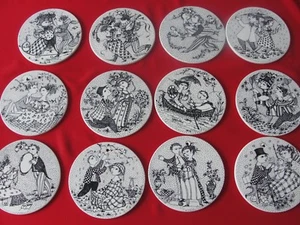 AZULEJO WINBLAD BLACK ARTIST BJORN LÍNEAS AGRIETADAS PLACA ELIGE MES - Imagen 1 de 51