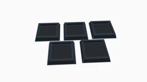 Square 20mm to 25mm base converters x10 D&D  Wargames - Picture 1 of 5