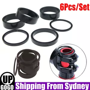 6pcs Bicycle Headset Washer Road Bike Headset Washer Front Stem Fork Spacers AU - Picture 1 of 6