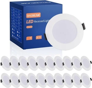 20x 5W LED LED Deckeneinbauleuchten 230V, LED Strahler 450LM, IP44 LED Downl - Bild 1 von 6