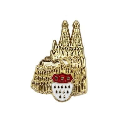 KAPPES Karnevalspin mit Dom und Wappen Ansteckpin Brosche Kölner Wappen in 40617