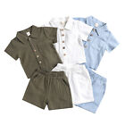 Baby Junge Shorts Shirt Kleidungsset Kurz Oberteil Hemd Mit Shorts Sommer Outfit