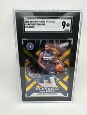 2022-23 Panini Player of the Day GOLD SSP #/10 #3 Anthony Edwards SGC 9 MT