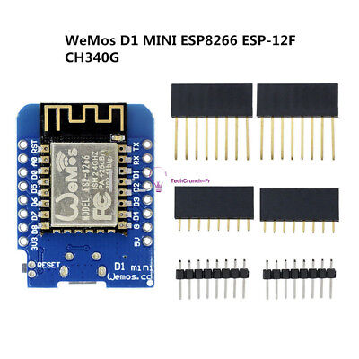 ESP8266 ESP-12 NodeMcu Lua WeMos D1 Mini WiFi Develop Kit Development Board • 3.03€
