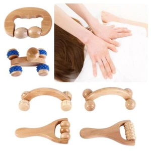 Point Massager Muscle Roller Sticks Wooden Massage Roller Body Massage Tool - Picture 1 of 19