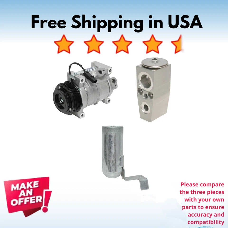 Kit Compresor A/C Fit Chrysler Town & Country 08-10, Dodge Grand Caravan 08-10 Foto 1 de 4