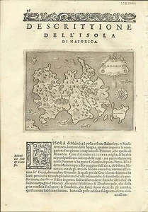 Antique maps, Maiorica [Porcacchi, 1576] - Picture 1 of 1