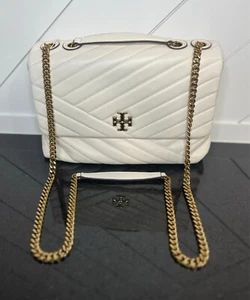Tory Burch - Kira Chevron Small Convertible Shoulder Bag - New Ivory (Off White) - Picture 1 of 10