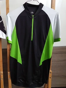Crane Herren Radtrikot 48 in grün - schwarz - weiß mit Halbarm - Bild 1 von 9