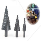 HSS Spiral Step Cone Titanium Drill Bit Hole Cutter Tool 4-12mm 4-20mm 4-32mm