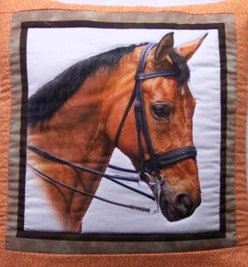 Quillow (combo almohada/manta pequeña) cabeza de caballo KK2 Amish hecho en EE. UU. - Imagen 1 de 2