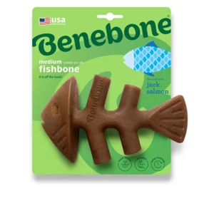 Benebone Fishbone Dog Chew Toy - Fish - M - Picture 1 of 7
