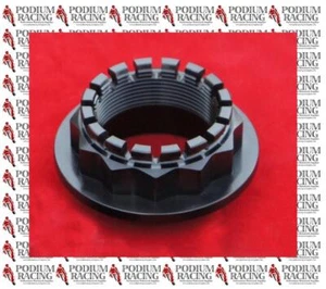 DUCATI MONSTER BLACK TITANIUM REAR AXLE CONE NUT BI-HEX 12 POINT DESIGN - Picture 1 of 1
