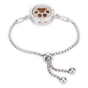 Stainless Steel Essential Oil Diffuser Bracelet Adjustable Aromatherapy Lock DP3 - Picture 1 of 22