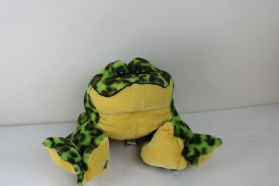 Ganz Bullfrog Plush Green Spotted 10" Stuffed Animal HM114 - Image 1 of 4