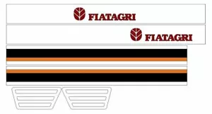 Fiatagri decalcomanie adesive laterali cabina da sagomare a mano - Imagen 1 de 1