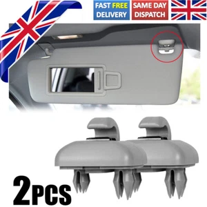 X2 Sun Visor Grey Clip Holder for Audi A3 S3 A4 S4 A5 S5 Q3 Q5 TT OE# 8U0857562A - Picture 1 of 6