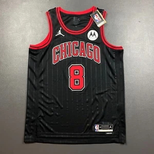 100% Authentic Zach Lavine Jordan Bulls Statement Swingman Jersey Size 48 L - Picture 1 of 6