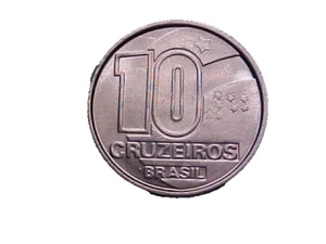 1990 Brazil 10 Cruzeiros KM# 619 - High Grade Collector Coin!-c4373xux - Picture 1 of 2