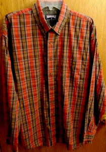 Panhandle Red Brown Gray Check Shirt Men L 46" chest - Picture 1 of 4