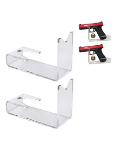 2er-Pack transparenter Pistolenständer aus Acryl + Anti-Rutsch-Streifen-Pistole - Bild 1 von 12