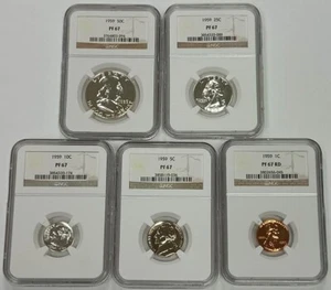 1959 Silver Proof US Coin Set - NGC PF 67 - Picture 1 of 5