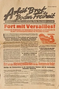Wahlzeitung der KPD Niedersachsen: Antifaschistische Aktion Oktober 1932 - Bild 1 von 3