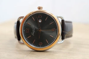 Kenneth Cole NY KC1956 Two Tone Rose gold Bezel + Hands + Crown Watch New Batt - Picture 1 of 6