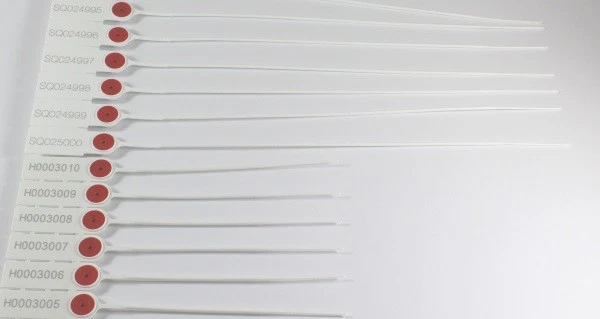 VERSCHIEDENE HERSTELLER PLOMBEN - Durchziehplomben Fast Seal 150 mm - 10 Stück Streifen