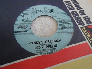 1976 LED ZEPPELIN Candy Store Rock stereo/mono PROMO vinyl 45 rpm NEAR MINT - Picture 1 of 2