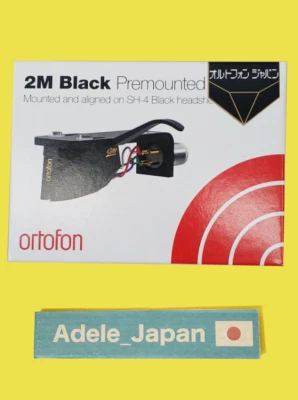 NEW ORTOFON 2M BLACK Premounted SH-4 MM Cartridge Black Headshell From Japan - Image 1 of 3