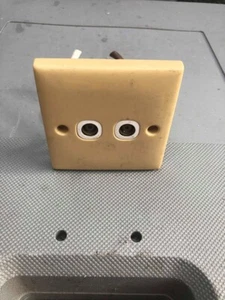 CARAVAN/MOTORHOME/BOAT DOUBLE AERIAL SOCKET  - Picture 1 of 2