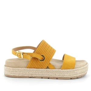 IGI&CO 5197811 niedrige Damen-Sandale aus gelbem Leder - Bild 1 von 3