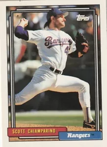 FREE SHIPPING-MINT-1992 Topps Scott Chiamparino #277-PLUS RANGERS BONUS CARDS - Picture 1 of 1