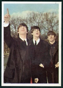 1964 The Beatles Topps Color Near-Mint Card - #12 John Paul Ringo John Speaking - Picture 1 of 3