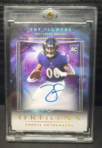 2023 Panini Origins Zay Flowers Rookie Autographs ON CARD AUTO  (AU, RC) #RAZAY - Picture 1 of 3