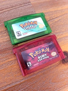Pokemon Ruby & Emerald Versions (Nintendo Game Boy Advance, 2003) Untested Bulk - Picture 1 of 3