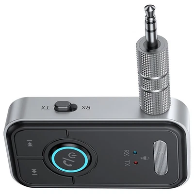 3.5mm USB Wireless Bluetooth 5.3 Transmitter Receiver Audio Aux Adapter 2in1 - Image 1 of 4