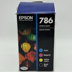 Cartuchos de tinta originales Epson 786 negro cian magenta amarillo 07/2020 caja abierta - Imagen 1 de 7
