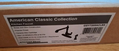 Kingston Latón GSY7205ACLBS American Classic 1.8 GPM Estándar Aceite Frotado Bronce Foto 1 de 4