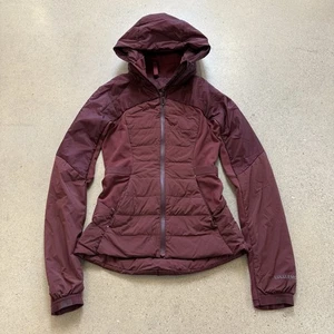 Lululemon Down For It All Jacket Size 2 Hooded Full Zip LW4BK0S Activewear - Picture 1 of 6