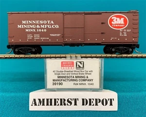 39190 Micro Trains Minnesota Mining & Mfg Co.  Box Car Spur N MINX Neu - Bild 1 von 2