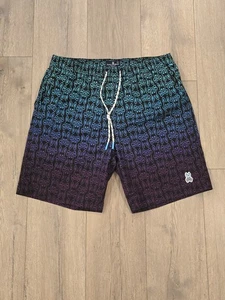 Psycho Bunny Swim Trunks Men Size Large 8" - Picture 1 of 12