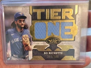 2024 Topps Tier One Game Used Relics Die-Cut Bo Bichette #T1RD-BB /199 - Picture 1 of 3
