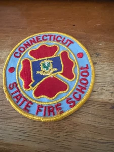 State fire school Connecticut fire fighter patch early bx 12#2 - Picture 1 of 2