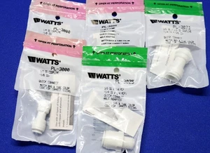 NEW Watts Nylon Quick Connect Fittings Lot 5, PL-3000, PL-3005, PL-3025, PL-3021 - Picture 1 of 5