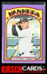 Gleyber Torres 2021 Topps Heritage #291 Chrome Purple Refractor New York Yankees - Picture 1 of 2